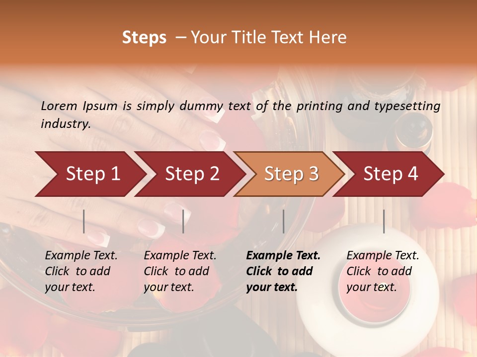 Petals Pink Water PowerPoint Template