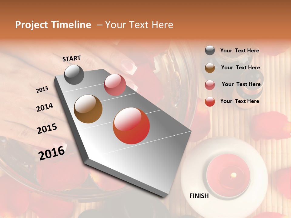 Petals Pink Water PowerPoint Template