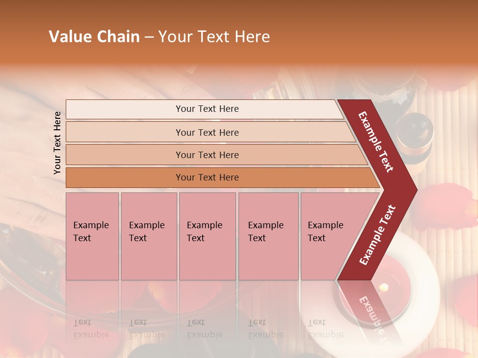 Petals Pink Water PowerPoint Template