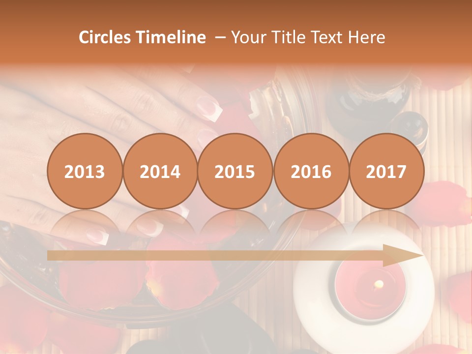 Petals Pink Water PowerPoint Template