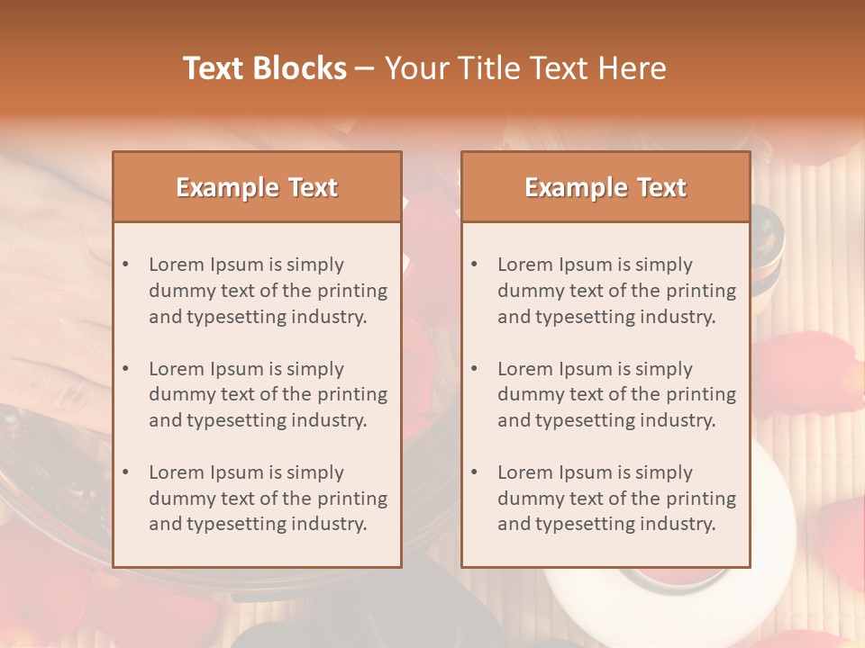 Petals Pink Water PowerPoint Template