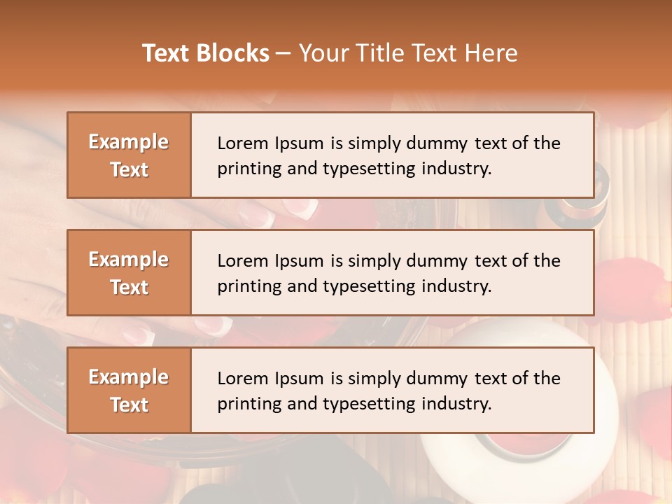 Petals Pink Water PowerPoint Template