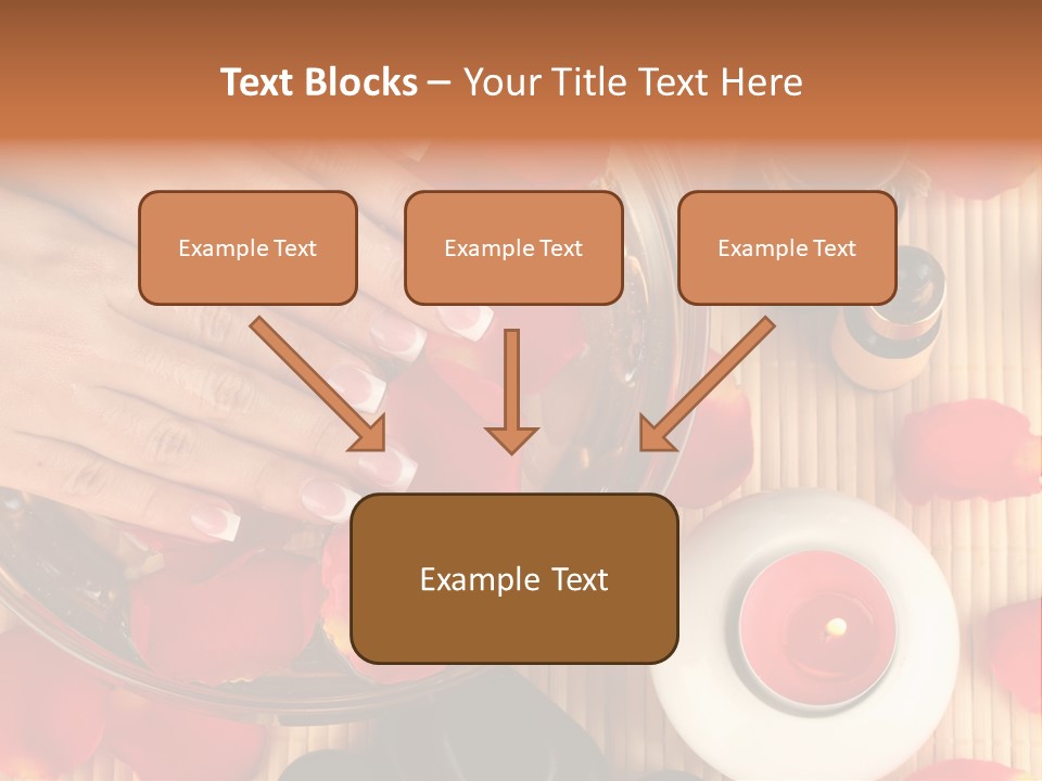 Petals Pink Water PowerPoint Template