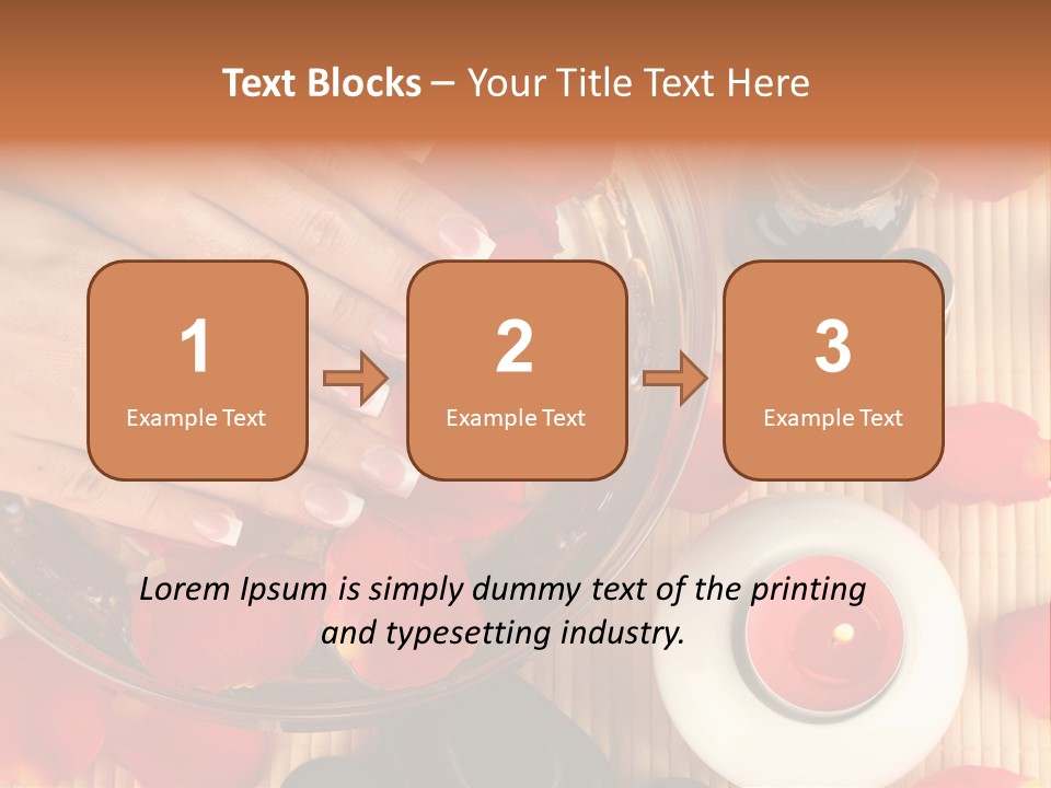 Petals Pink Water PowerPoint Template