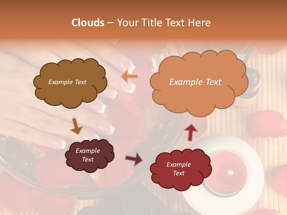 Petals Pink Water PowerPoint Template