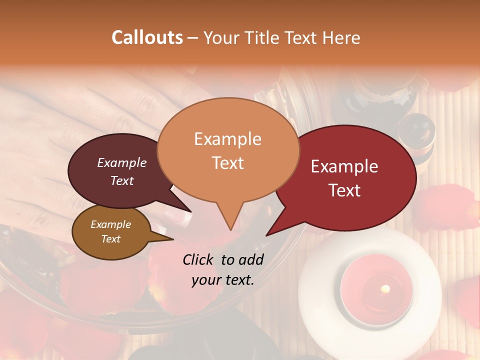 Petals Pink Water PowerPoint Template