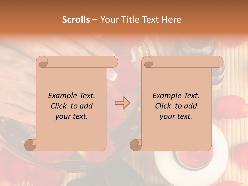 Petals Pink Water PowerPoint Template