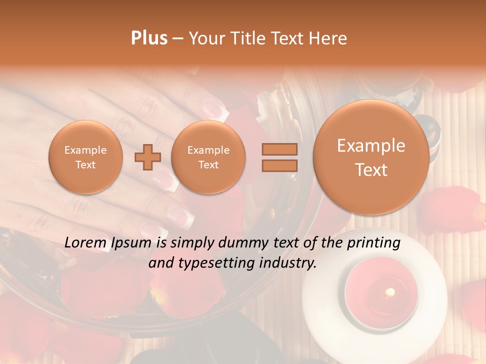 Petals Pink Water PowerPoint Template