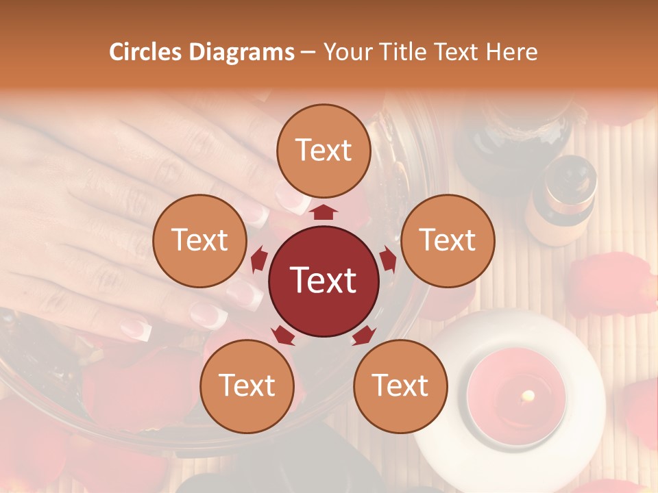 Petals Pink Water PowerPoint Template