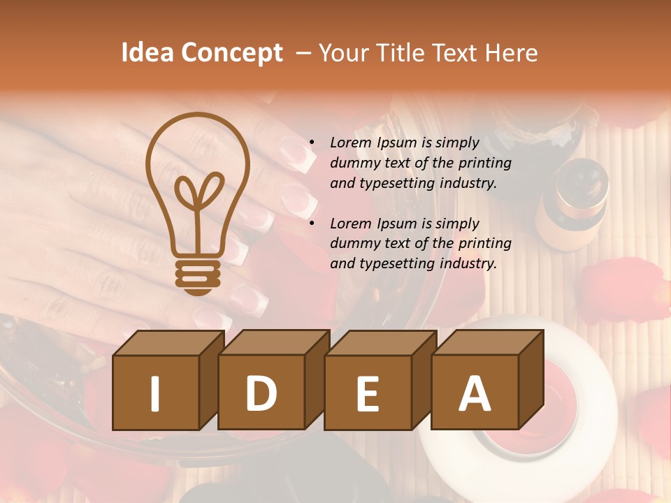 Petals Pink Water PowerPoint Template