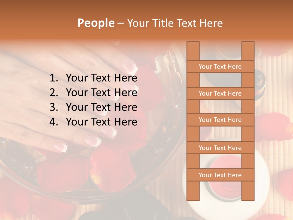 Petals Pink Water PowerPoint Template