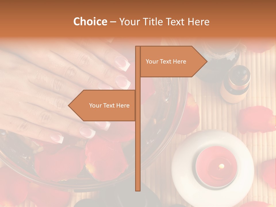 Petals Pink Water PowerPoint Template