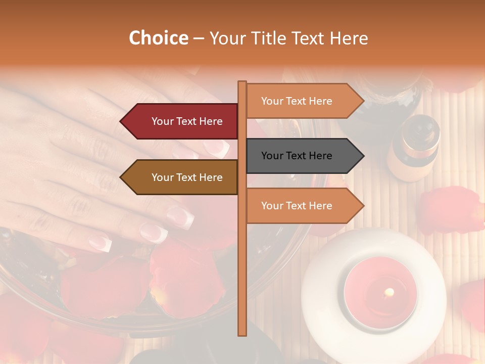 Petals Pink Water PowerPoint Template