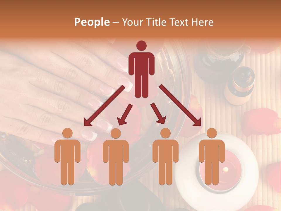 Petals Pink Water PowerPoint Template