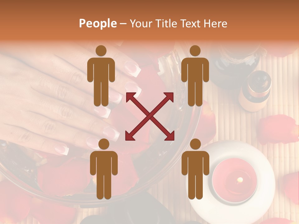 Petals Pink Water PowerPoint Template