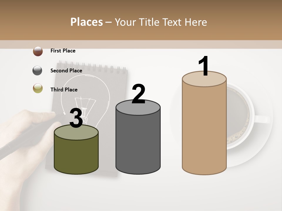 Closeup Lightbulb Draw PowerPoint Template