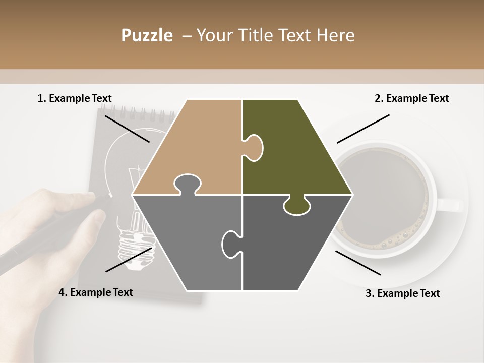 Closeup Lightbulb Draw PowerPoint Template