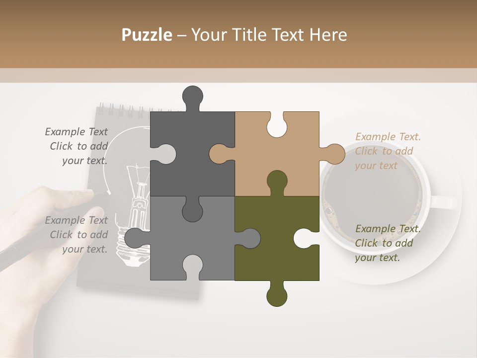 Closeup Lightbulb Draw PowerPoint Template