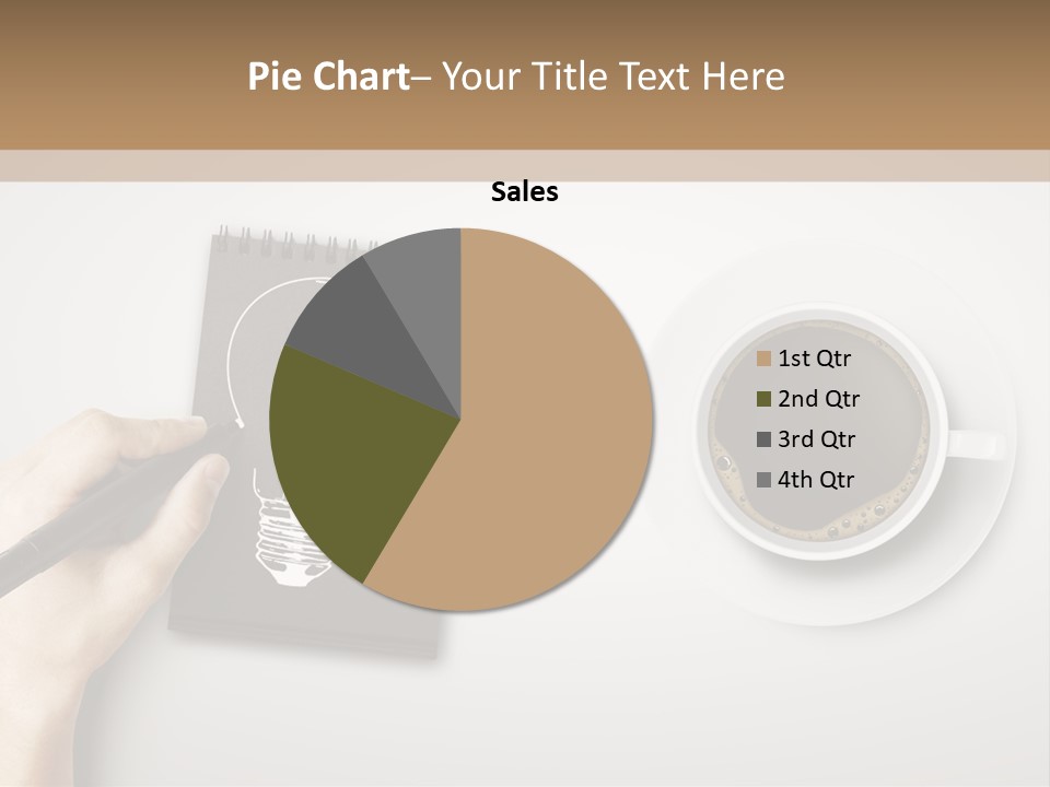 Closeup Lightbulb Draw PowerPoint Template