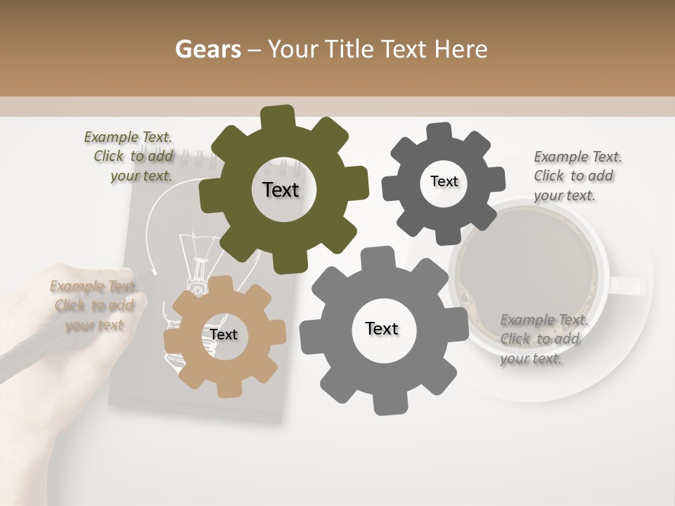 Closeup Lightbulb Draw PowerPoint Template