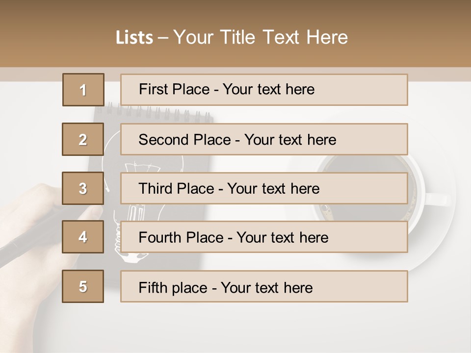 Closeup Lightbulb Draw PowerPoint Template