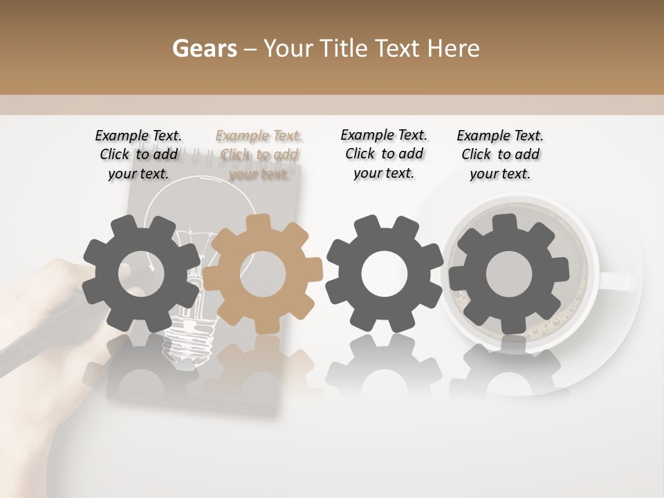 Closeup Lightbulb Draw PowerPoint Template