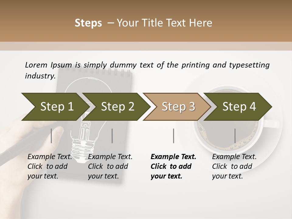 Closeup Lightbulb Draw PowerPoint Template
