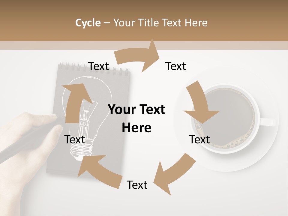 Closeup Lightbulb Draw PowerPoint Template