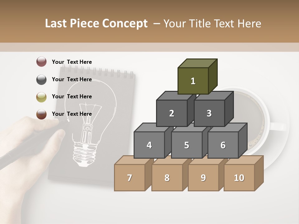 Closeup Lightbulb Draw PowerPoint Template