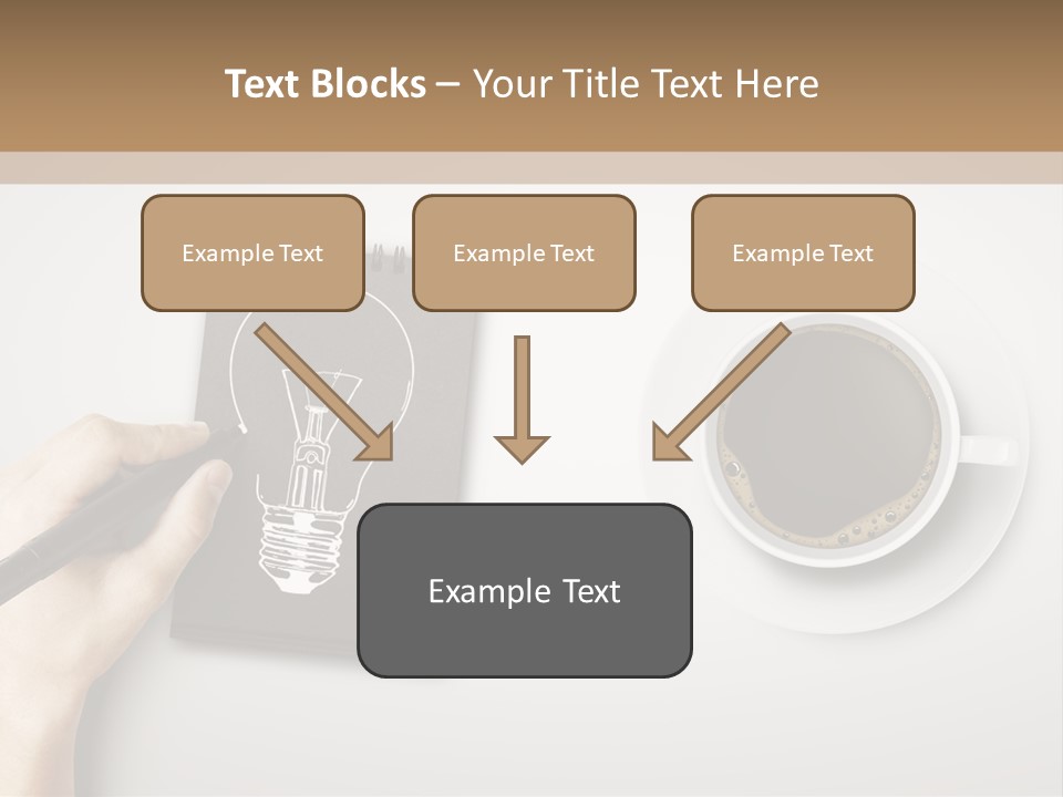 Closeup Lightbulb Draw PowerPoint Template