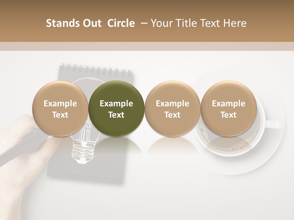 Closeup Lightbulb Draw PowerPoint Template