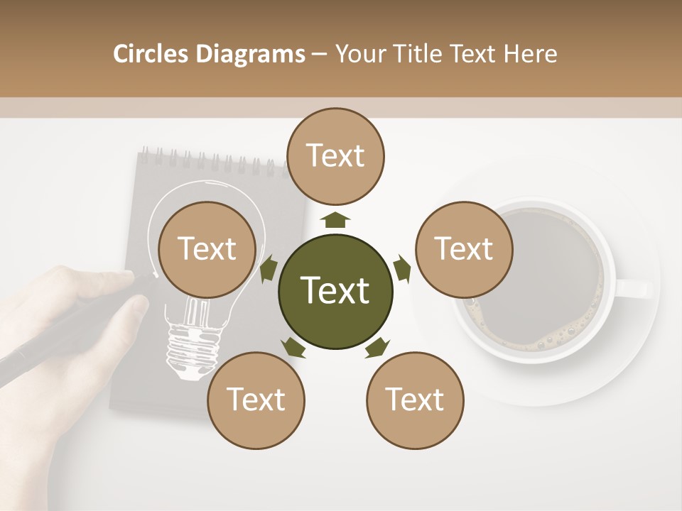 Closeup Lightbulb Draw PowerPoint Template