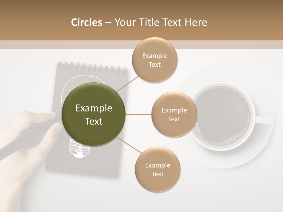 Closeup Lightbulb Draw PowerPoint Template