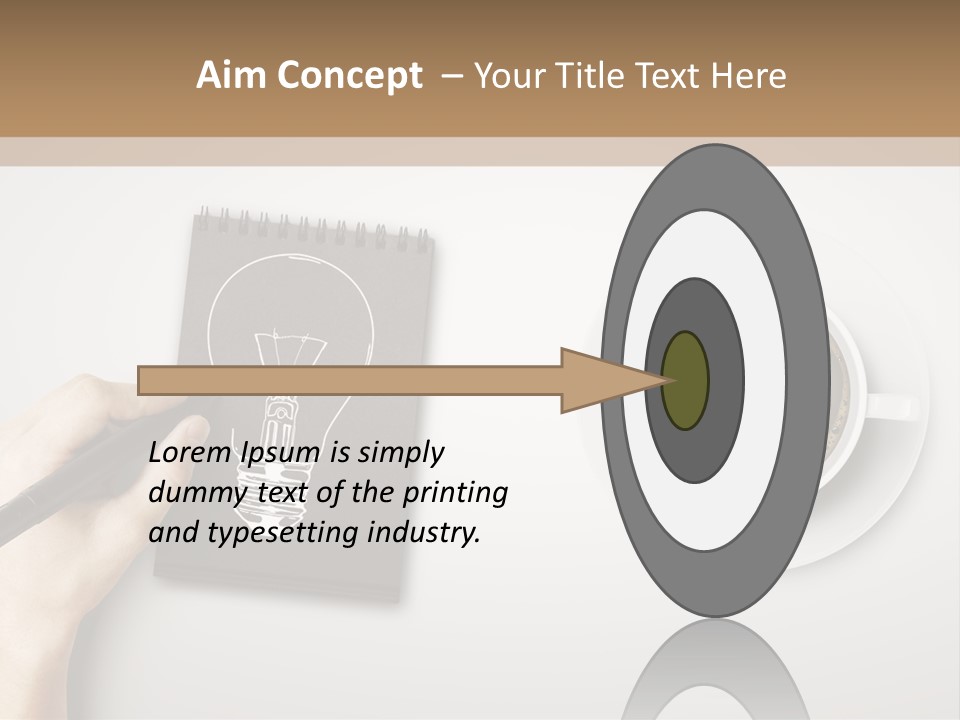 Closeup Lightbulb Draw PowerPoint Template