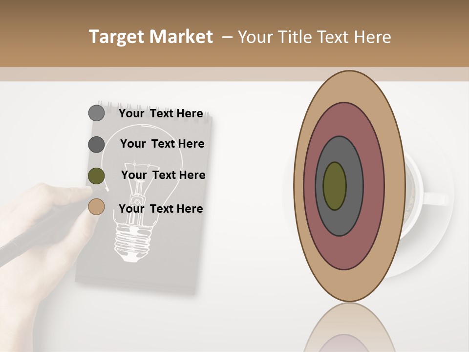 Closeup Lightbulb Draw PowerPoint Template