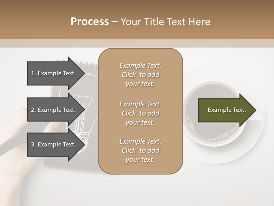 Closeup Lightbulb Draw PowerPoint Template
