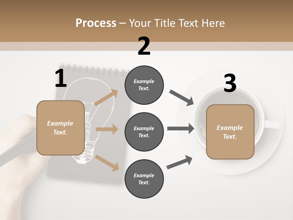 Closeup Lightbulb Draw PowerPoint Template