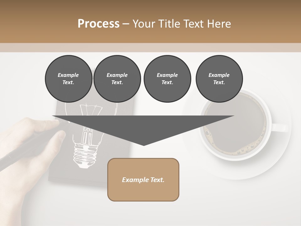 Closeup Lightbulb Draw PowerPoint Template