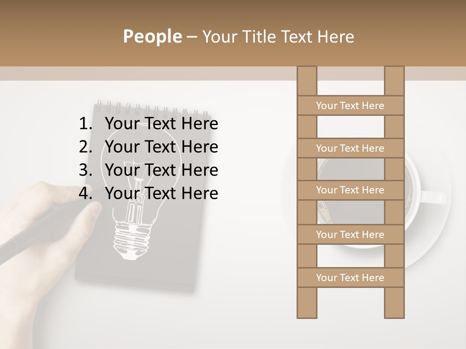 Closeup Lightbulb Draw PowerPoint Template