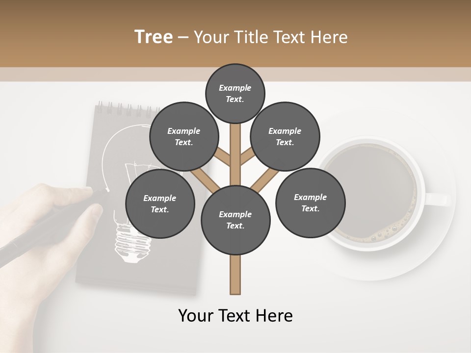 Closeup Lightbulb Draw PowerPoint Template