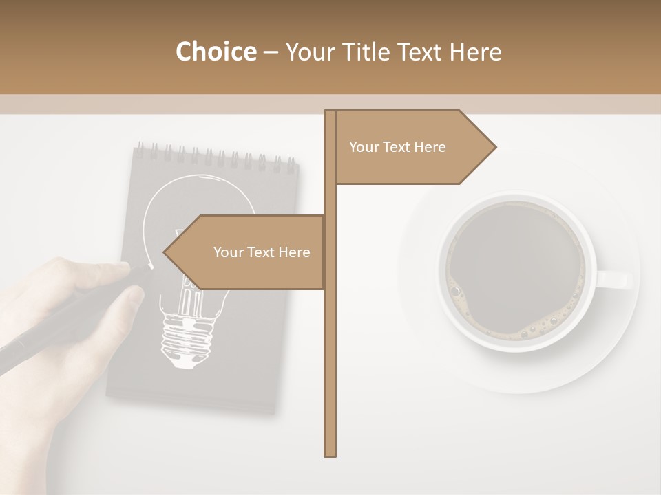 Closeup Lightbulb Draw PowerPoint Template