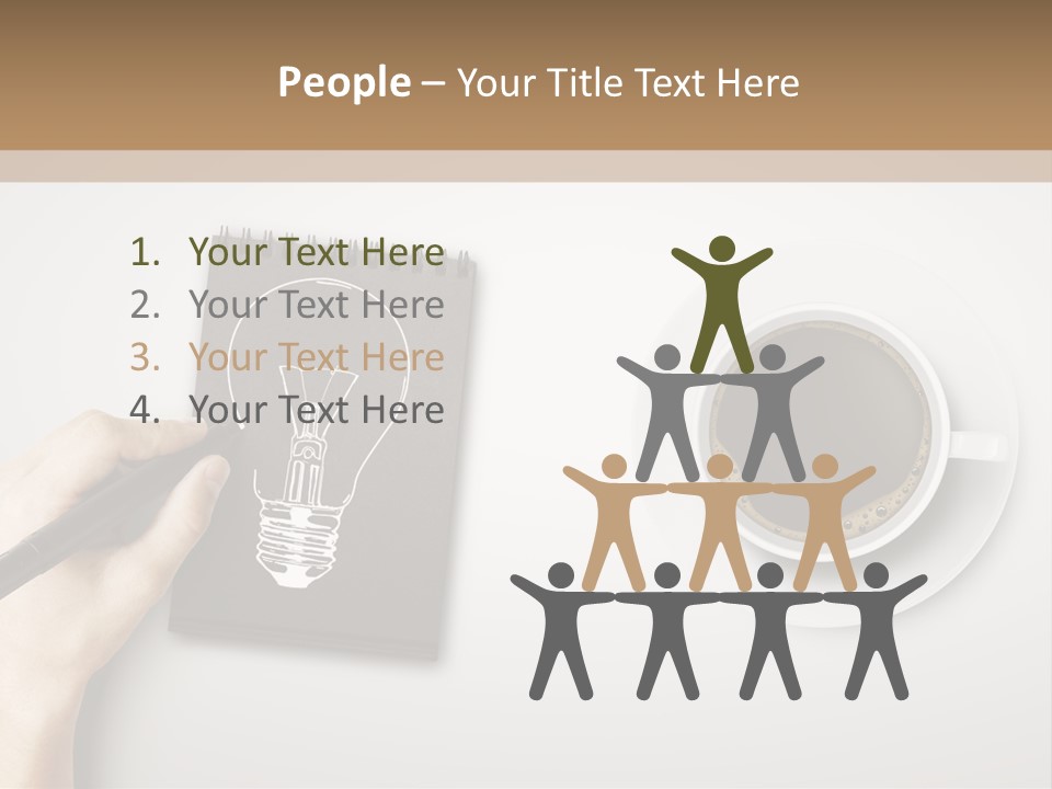 Closeup Lightbulb Draw PowerPoint Template