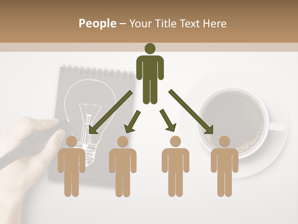 Closeup Lightbulb Draw PowerPoint Template