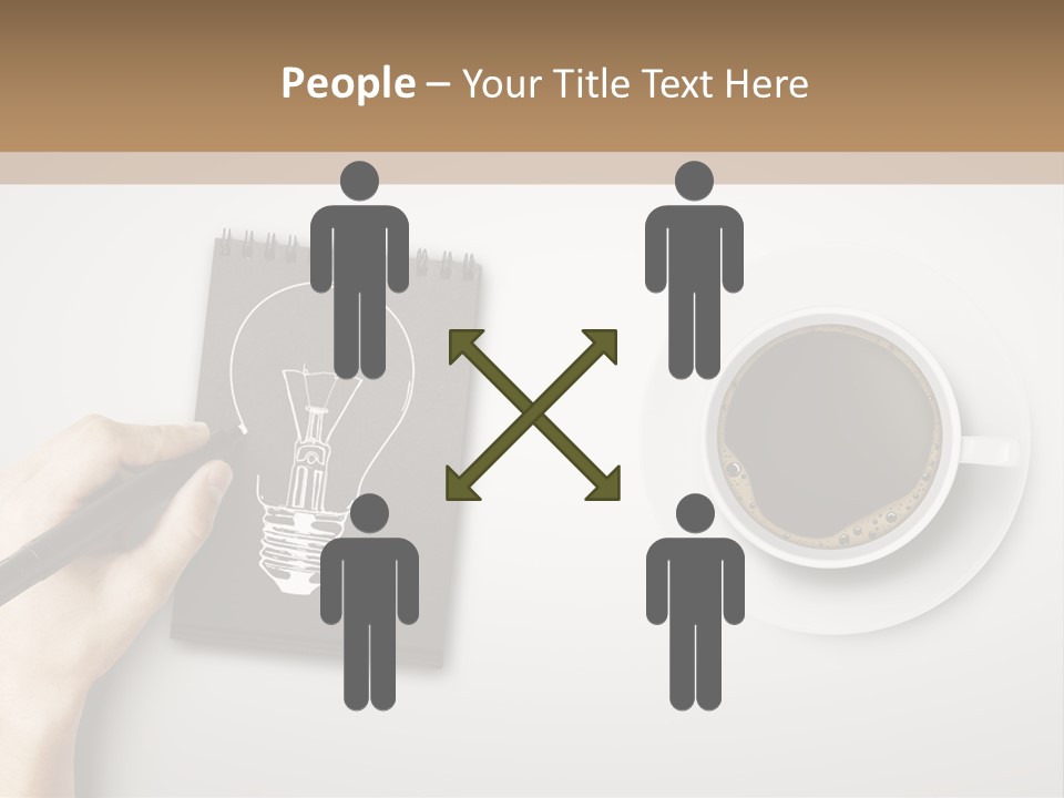 Closeup Lightbulb Draw PowerPoint Template