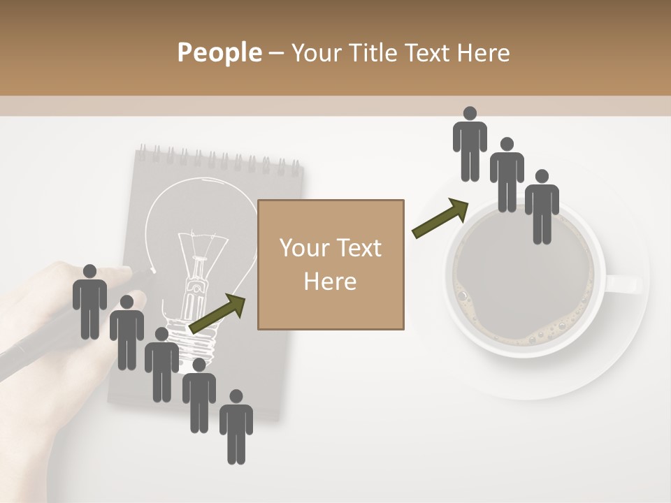 Closeup Lightbulb Draw PowerPoint Template