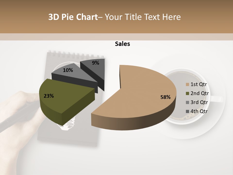 Closeup Lightbulb Draw PowerPoint Template