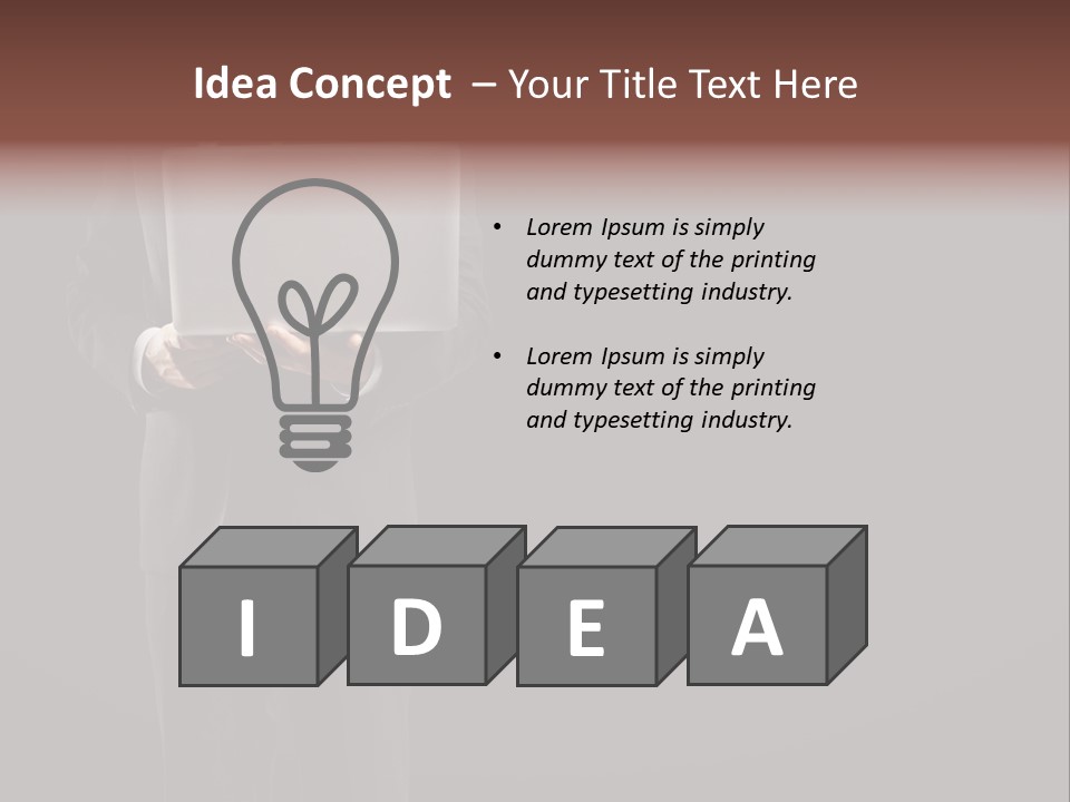 White Concept Media PowerPoint Template