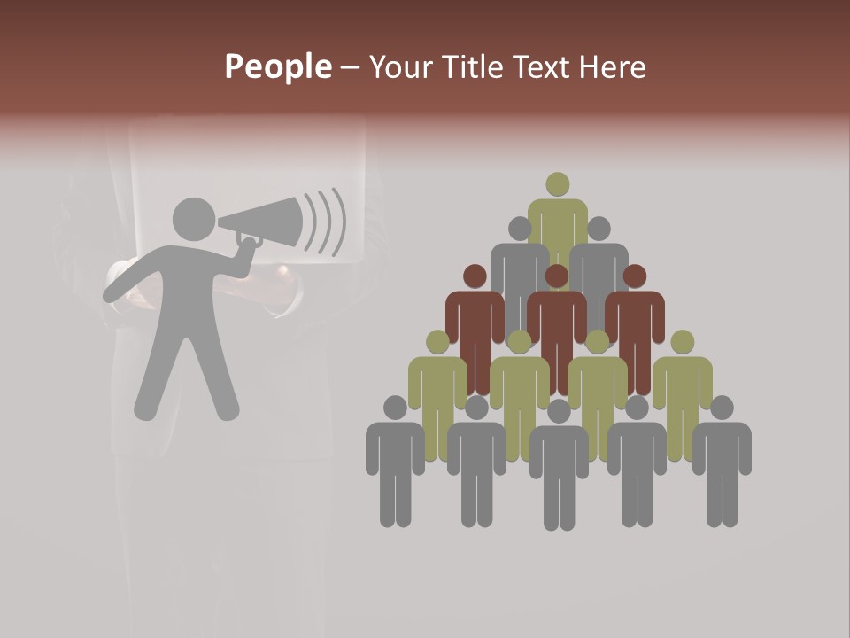 White Concept Media PowerPoint Template