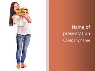 Scales Fatty Lunch PowerPoint Template