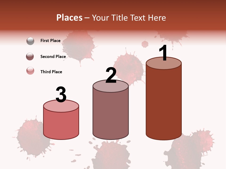 Smudge Droplet Blot PowerPoint Template